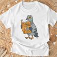Pigeon Reading Book Bird Joke Humor Premium Tri-Blend T-Shirt Gifts for Old Men Pigeon Reading Book Bird Joke Humor Premium Tri-Blend T-Shirt Gifts for Old Men