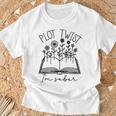 Plot Twist I'm Sober Women's Sobriety Book Reading Literary Performance T-Shirt Gifts for Old Men