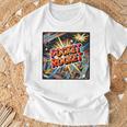 Pocket Rocket Comic Book Style Premium Tri-Blend T-Shirt Gifts for Old Men