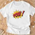 POW Comic Book Cartoon Pop Art Comfort Colors Crop Top T-Shirt Gifts for Old Men POW Comic Book Cartoon Pop Art Comfort Colors Crop Top T-Shirt Gifts for Old Men