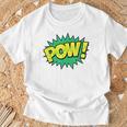 POW Vintage Superhero Comic Book Sound Effect Tshirt T-Shirt Gifts for Old Men POW Vintage Superhero Comic Book Sound Effect Tshirt T-Shirt Gifts for Old Men