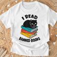 I Read Banned Books Tshirt Cat Reader Bookworm Women T-Shirt Gifts for Old Men I Read Banned Books Tshirt Cat Reader Bookworm Women T-Shirt Gifts for Old Men
