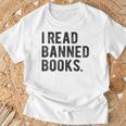 I Read Banned Books Librarians Banned Books Bookworm Reader T-Shirt Gifts for Old Men