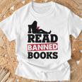 I Read Banned Books Banned Books Week Reading Women T-Shirt Gifts for Old Men