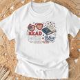 Read Blue Since 1776 Patriotic Book Lovers 4th Of July T-Shirt Gifts for Old Men