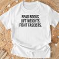 Read Books Lift Weights Fight Fascists Premium Tri-Blend T-Shirt Gifts for Old Men
