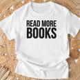 Read More Books Reading Lover T-Shirt Gifts for Old Men