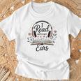 I Read With My Ears Lover Audiobook Reader Book T-Shirt Gifts for Old Men