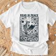 Read In Peace Book Lover Bookworm Skeleton Book Lover Performance T-Shirt Gifts for Old Men Read In Peace Book Lover Bookworm Skeleton Book Lover Performance T-Shirt Gifts for Old Men