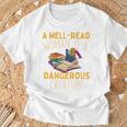 A Well Read Woman Is A Dangerous Creature Book Reader T-Shirt Gifts for Old Men A Well Read Woman Is A Dangerous Creature Book Reader T-Shirt Gifts for Old Men