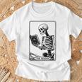 The Reader Tarot Card Skeleton Reading Book Books T-Shirt Gifts for Old Men The Reader Tarot Card Skeleton Reading Book Books T-Shirt Gifts for Old Men