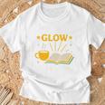 Readers Glow Different Book Lover Reading Premium Tri-Blend T-Shirt Gifts for Old Men