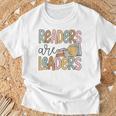 Readers Are Leaders Reading Book Lovers Teacher Women Kids T-Shirt Gifts for Old Men Readers Are Leaders Reading Book Lovers Teacher Women Kids T-Shirt Gifts for Old Men
