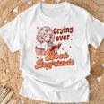 Reading Book Lover Bookish Crying Over Book Boyfriends T-Shirt Gifts for Old Men