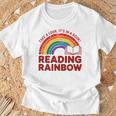 Reading Book Rainbow Literacy Learning Premium Tri-Blend T-Shirt Gifts for Old Men