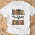 Reading As a Bookaholic For Book Lovers T-Shirt Gifts for Old Men