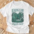 Reading Is My Favorite Sport Book Lover Bookworm T-Shirt Gifts for Old Men