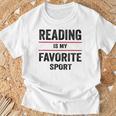 Reading Is My Favorite Sport Book Lover Quote T-Shirt Gifts for Old Men
