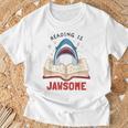 Reading Is Jawsome Bookworm Shark Book Lover For Kids T-Shirt Gifts for Old Men Reading Is Jawsome Bookworm Shark Book Lover For Kids T-Shirt Gifts for Old Men