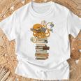 Reading Octopus Tea Coffee And Books T-Shirt Gifts for Old Men