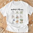 Reading Is Self-Care Silly-Goose Reading Book Bookish Reader T-Shirt Gifts for Old Men