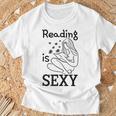 Reading Is Sexy For Book Lovers Comic Readers Manga Fans T-Shirt Gifts for Old Men