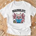 Readsolotl Pink Kawaii Axolotl Book Lover Reading T-Shirt Gifts for Old Men Readsolotl Pink Kawaii Axolotl Book Lover Reading T-Shirt Gifts for Old Men