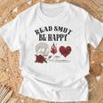 Smutt Book Merch Read Smut Be Happy Dark Romance Triggers Premium Tri-Blend T-Shirt Gifts for Old Men