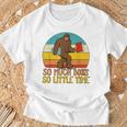 So Much Books So Little Time Reading Books Lover Bigfoot T-Shirt Gifts for Old Men So Much Books So Little Time Reading Books Lover Bigfoot T-Shirt Gifts for Old Men