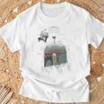 Star Wars The Book Of Boba Fett Helmet Schematic V-1 T-Shirt Gifts for Old Men