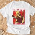 Star Wars The Book Of Boba Fett The Legend Lives Poster V-2 T-Shirt Gifts for Old Men