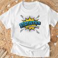 Statistics Is My Superpower Comic Book Style T-Shirt Gifts for Old Men Statistics Is My Superpower Comic Book Style T-Shirt Gifts for Old Men