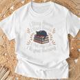 I Stay Home I Read Books I Pet My Cat I Regret Nothing Premium Tri-Blend T-Shirt Gifts for Old Men