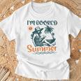 Summer Reading Books Lover I'm Booked For The Summer T-Shirt Gifts for Old Men