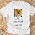 Teacher Book I Will Not Yell In Class Teacher Teaching Men Women T-Shirt Gifts for Old Men