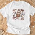 Teacher Coquette Bow Book First Day Of School Back To School T-Shirt Gifts for Old Men Teacher Coquette Bow Book First Day Of School Back To School T-Shirt Gifts for Old Men
