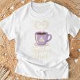 Teacher Fuel Coffee Cup Books Apples Educator T-Shirt Gifts for Old Men