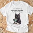 At Times I Think To Myself Drop The Book And Get Stuff Done T-Shirt Gifts for Old Men