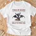 Touch My Books I Will Slap You So Hard Even Google Dragon T-Shirt Gifts for Old Men