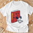 Trendy Graphic Math Book Gamer Homework Break T-Shirt Gifts for Old Men
