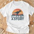 Unearth A Story Dinosaur Reader Book Lover 2026 T-Shirt Gifts for Old Men