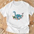 Unearth A Story Summer Reading 2026 Cute Plesiosaurus Book T-Shirt Gifts for Old Men