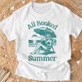 Vintage All Booked For The Summer Book Girl Summer Coquette T-Shirt Gifts for Old Men