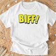 Vintage Comic Book Style Sound Effect Biff T-Shirt Gifts for Old Men
