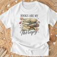 Vintage Floral Books Are My Therapy Book Lover Reading T-Shirt Gifts for Old Men Vintage Floral Books Are My Therapy Book Lover Reading T-Shirt Gifts for Old Men