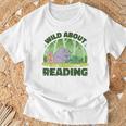 Wild About Reading Books Rhino Pig And Crocodile T-Shirt Gifts for Old Men Wild About Reading Books Rhino Pig And Crocodile T-Shirt Gifts for Old Men