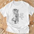 Women's Alice Adventures Wonderland Vintage Book Quote Lewis Carrol T-Shirt Gifts for Old Men Women's Alice Adventures Wonderland Vintage Book Quote Lewis Carrol T-Shirt Gifts for Old Men