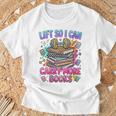 Women's Book Lover Fitness Mom Lifting Reading Humor Graphic T-Shirt Gifts for Old Men