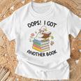 Women's Oops I Got Another Book Goose Goose Reader Women Girls T-Shirt Gifts for Old Men