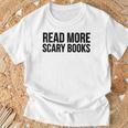 Women's Read More Scary Books Reading Lover T-Shirt Gifts for Old Men